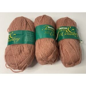 Town & Country Reynolds Yarn Lot 3 Wool‎ Acrylic Blend Vintage